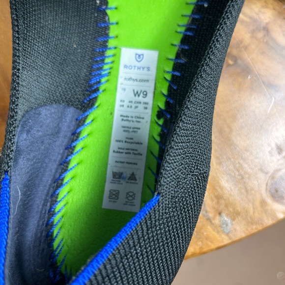 Rothy's Black and Blue Women's Shoes - Picture 3 of 11